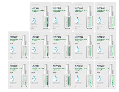 BEAUTY29 Hyaluronic Aqua Plus Essence Full Face Facial Sheet Mask 14 Sheets - 2 WEEKS SET (ALOE - 14 pack)