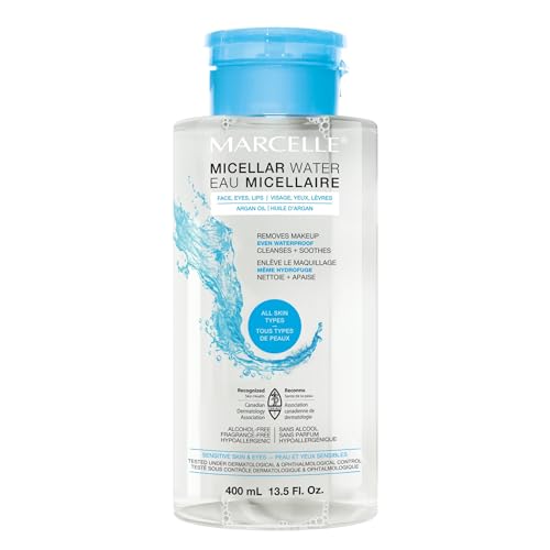 Marcelle Micellar Water for Dry Skin, Makeup Remover 13.5 Fl. Oz.