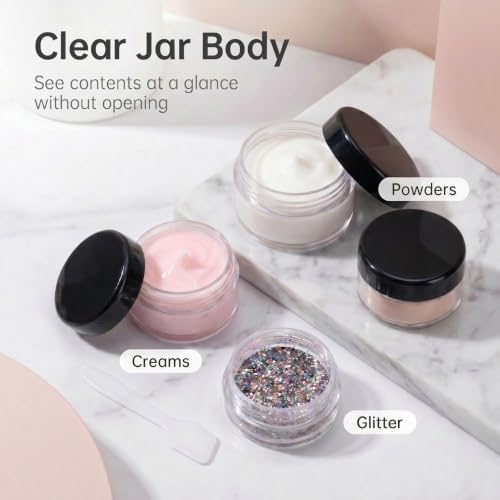 5g Sample Containers 50 Pack with Lids & Labels