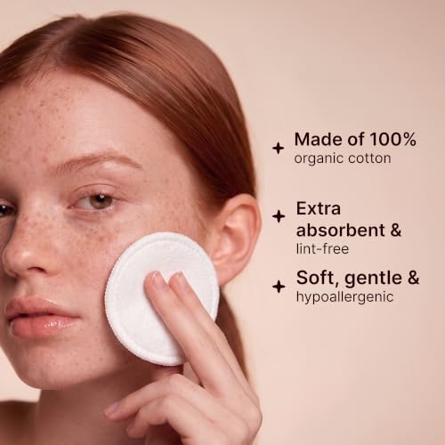 SoulSation Organic Cotton Rounds 400 Count - Lint-Free Makeup Remover