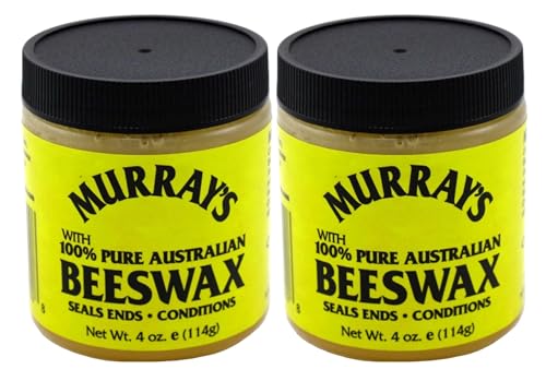 Murray's Beeswax Hair Wax 4oz | Natural Styling & Dreadlock Sealant - 2 Pack