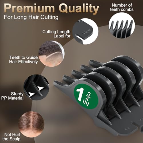 Wahl Clipper Guards 4-Pack 1.25"-2" Replacement - Premium PP Material