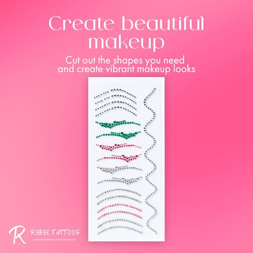Self-Adhesive Face Gems Jewels Stickers for Festivals & Parties