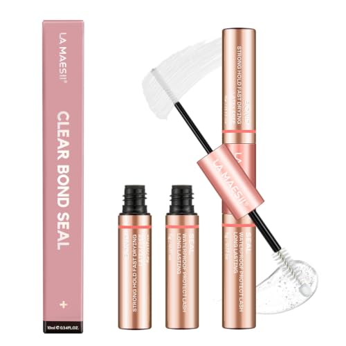 LA MAESII Waterproof Lash Cluster Glue 10ml - Clear, Strong Hold & Sealing Adhesive