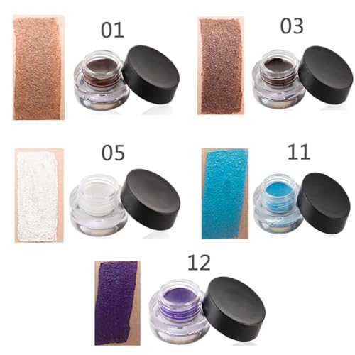 Kilshye Eyebrow Cream Waterproof Eye Brow Matte Eyebrows Pomade Gel Long Lasting Eyeliner Sweatproof Eye Makeup Gift Party for Women and Girls Pack of 1 (White 5)