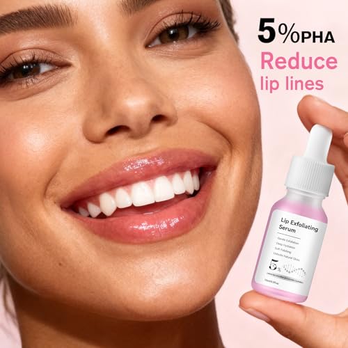 DR.Seya PHA 5% Exfoliating Lip Serum Overnight Treatment for Smooth, Plump Lips - 1 Fl Oz