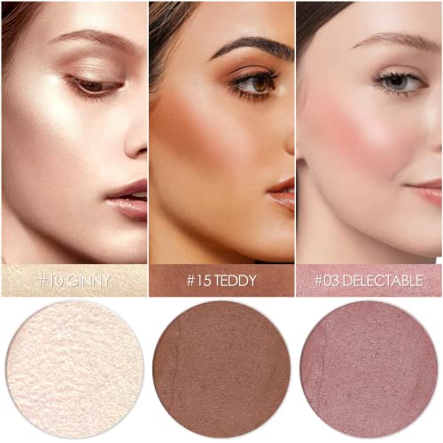 Contour Stick Set 3-Piece - Highlighter, Bronzer & Blush