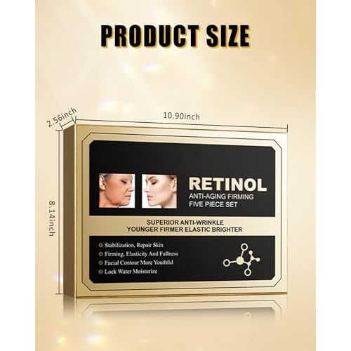 Skin Care Set,5 in 1 Moisturizing Anti Aging Firming Skincare Kit for Wrinkles Fine Lines,Facial Skincare Toiletries Product Set, Women¡¯s Mother's Day Beauty Gift Kit for Mature Women Mom Mother Wife