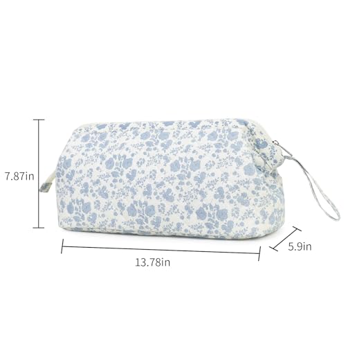 Quilted Hair Dryer Travel Bag with Organizer Pockets