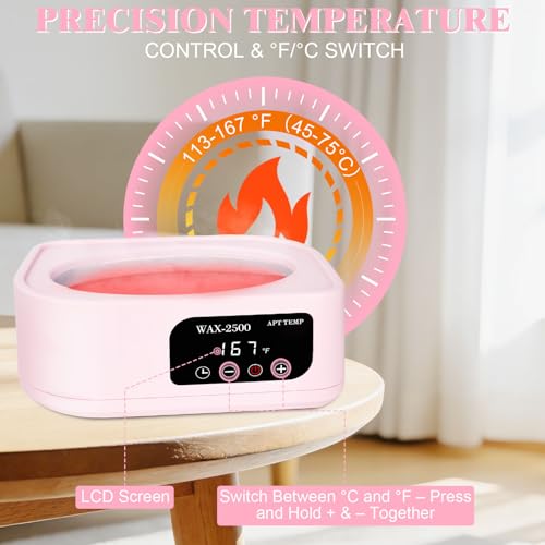 Beauty Star 3500ml Pink Paraffin Wax Machine for Hands & Feet with Accessories