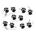 Paw Print Temporary Tattoos / 20 Double Paw Prints/Great for School & Team Spirit/Skin Safe/Removable (Black)