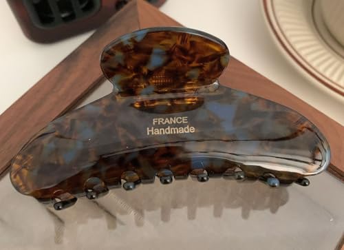 Wenlly 4.1 Inch Tortoise Shell Hair Claw Clip - Non-Slip Design