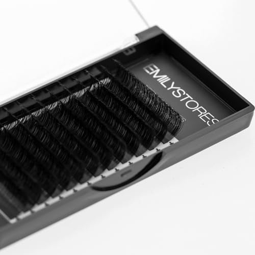 Eyelash Extensions 0.10mm Thickness D Curl Length 12mm Volume Individual eyelashes Natural-Looking Single Size For Lash Extension (0.10,D,12mm)