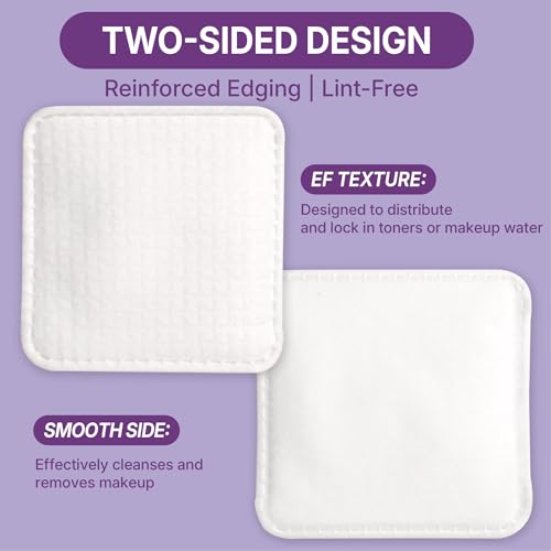 Extra Large Cotton Pads 3x3 Inch, 70 Count - Lint-Free