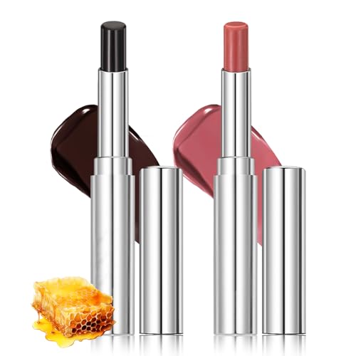 Honey Noir Lipstick Set - 2PCS Moisturizing Lip Balm for All Skin Tones
