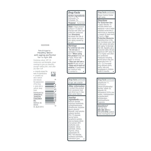 Neutrogena Healthy Skin Anti-Aging Perfector Tinted Moisturizer SPF 20