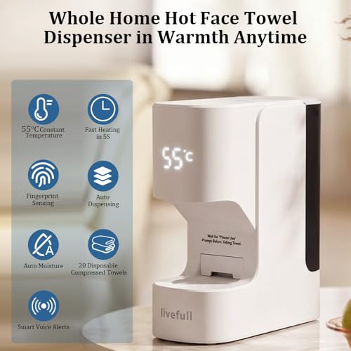 Hot Towel Warmer with 20 Towels - 5S Fast Heating Spa Machine