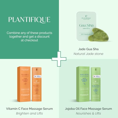 PLANTIFIQUE Gua Sha Facial Tools and Korean Skincare Clay Mask ? Hydrating Mud Mask with Avocado & Superfoods