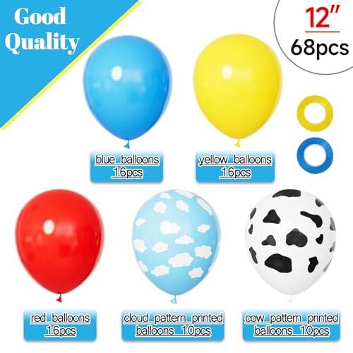68Pc Party Balloons 12 Inch Latex Mix - Birthday Decorations