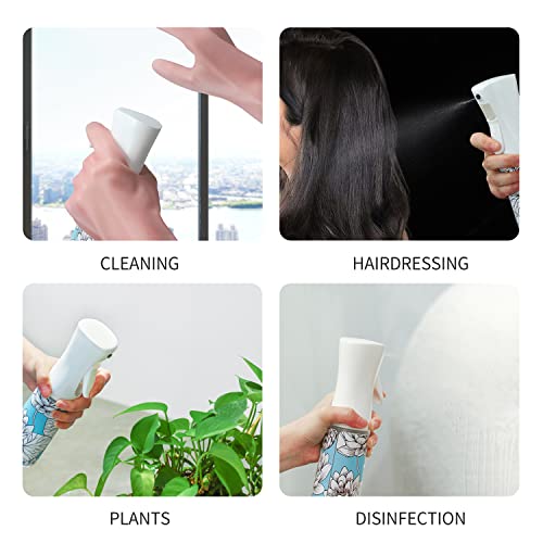 Pink Shu Mizara Continuous Water Spray Bottle for Hair, Plants & Cleaning