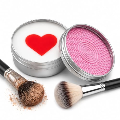 Makeup Brush Cleaner Soap with Silicone Pad, 100g