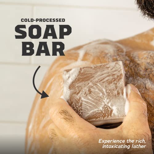 Dr. Squatch Natural Bar Soap for Men - Cold Process Soap with No Harsh Chemicals - Wood Barrel Bourbon, Birchwood Breeze & Eucalyptus Greek Yogurt (5 oz, 3-Pack)