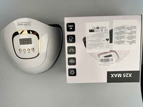 380W UV LED Nail Lamp, Professional Nail Dryer Gel Polish Light with 81 Beads, UV Nail Light With 4 Timer Settings, Nail Polish Curing Gel LED Dryer With Automatic Sensor