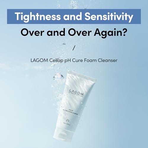 LAGOM Cellup pH Cure Foam Cleanser - Low pH for Sensitive Skin