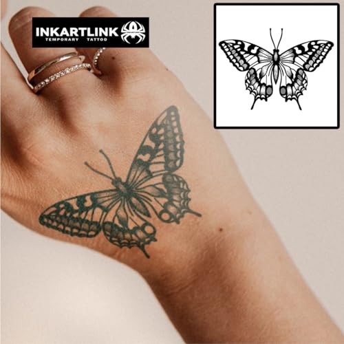 INKARTLINK Semi-Permanent Temporary Tattoo, Gift for Girls, Butterfly Tattoo for Cute and Sweet Girls, Waterproof and Non-reflective, Exquisite Packaging, Unique Design (Butterfly 5)