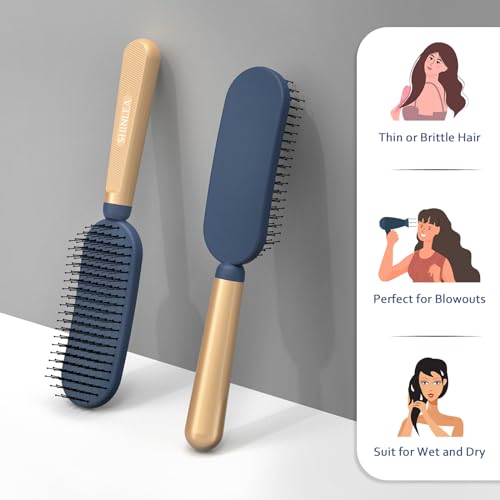 SHINLEA Slim Hair Brush for Fine Thin Hair Detangling