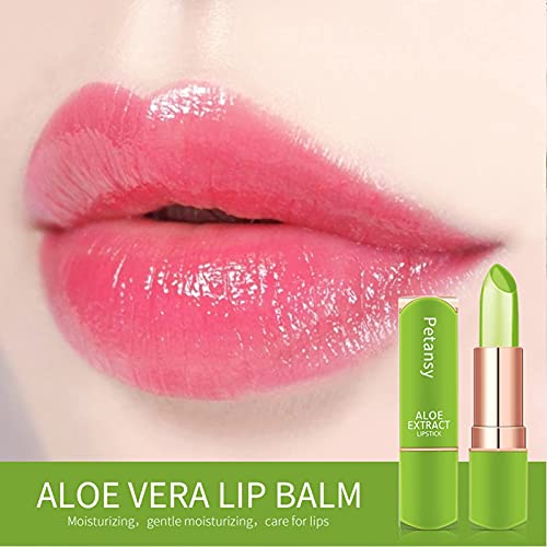 Petansy 3 Pack Aloe Vera Temperature Color Change Lipstick