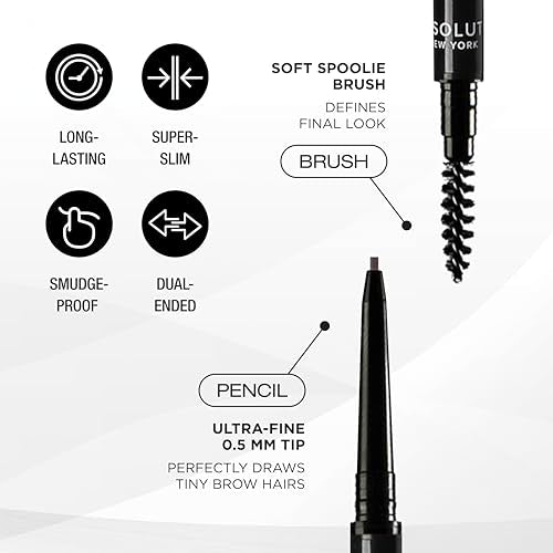 Absolute New York Super Slim Brow Pencil Dual Ended