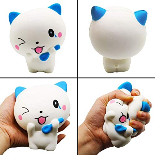 6 Pcs Jumbo Slow Rising Squishies Toy Set - Animals & Food