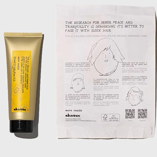 Davines Relaxing Moisturizing Fluid | Hair Straightening & Frizz Control