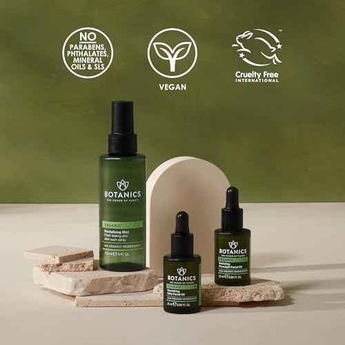 Botanics Organic Restoring Overnight Face Oil for Women & Men - Powered by Rosehip Oil - Lightweight, Non-Greasy & Hydrating - Vegan & Cruelty-Free Skincare (0.84 Fl Oz)