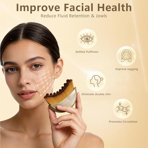 YOBACARID Lymphatic Drainage Face Brush for Sculpting & Firming