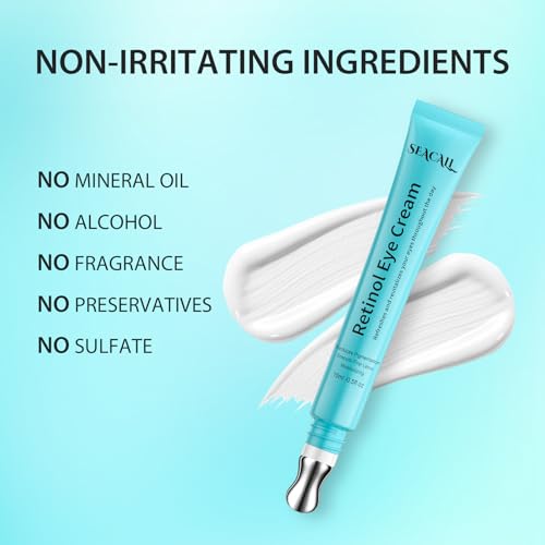 Retinol Eye Cream with Hyaluronic Acid & Caffeine, 15ml