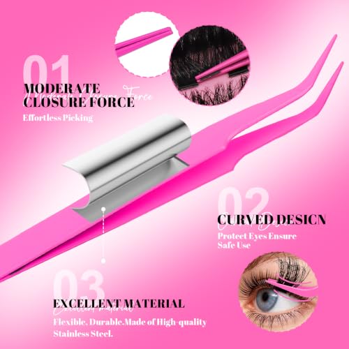 MilyBest D-Curl Lash Clusters Kit - 200D Volume, 10-20mm