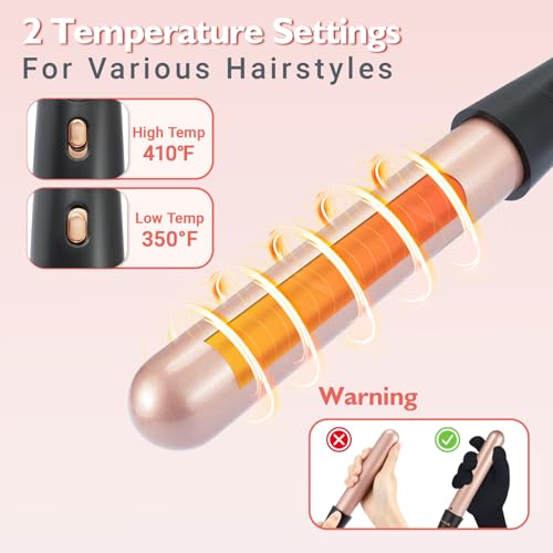Ideal Swan 8-in-1 Ceramic Curling Iron Set with Interchangeable Wands