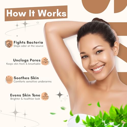 Underarm Toner, Natural Deodorant Primer, 12-Hour Odor Control, Skin Evening & Soothing Formula, Sensitive Skin Friendly