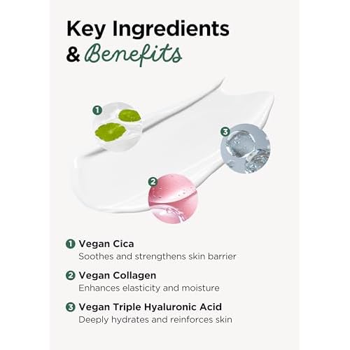 bewants Gua Sha Neck Cream Roller, Korean Neck Cream with Massage Roller, Rapid Lift Neck Serum Roll On, Moisturizer for Tightening Skin with Centella Asiatica (2 Pack)