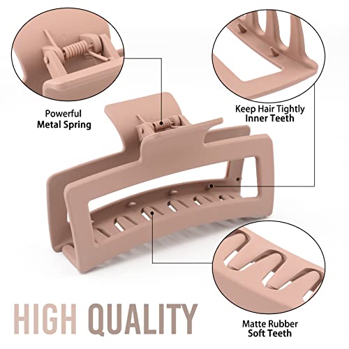 5 Inch Jumbo Claw Clips for Thick Hair, 4 Pack XL