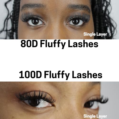 Fluffy Lash Clusters Kit 80D+100D DIY Extensions 10-20mm