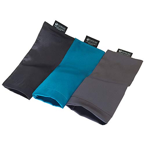 Silk Eye Pillow Case - Washable, Teal Blue, Medium
