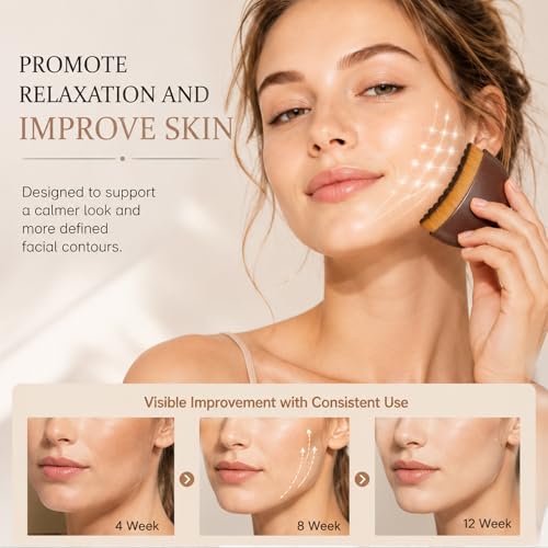 Large Lymphatic Face Brush for Contouring & Relaxation - 2 Pack