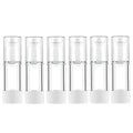 30ml Airless Pump Bottles, Clear Travel Size Cosmetic Dispenser (Pack of 6)