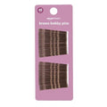 Brown Bobby Pins Pack of 48 - No Slip Hair Pins for All Hair Types