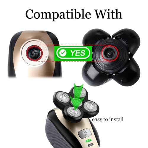 3-Pack Pro 5 Replacement Blade Refills for Freebirds Bald Head Shavers, Shaver Replacement Head for a Close and Smooth Shaving Experience