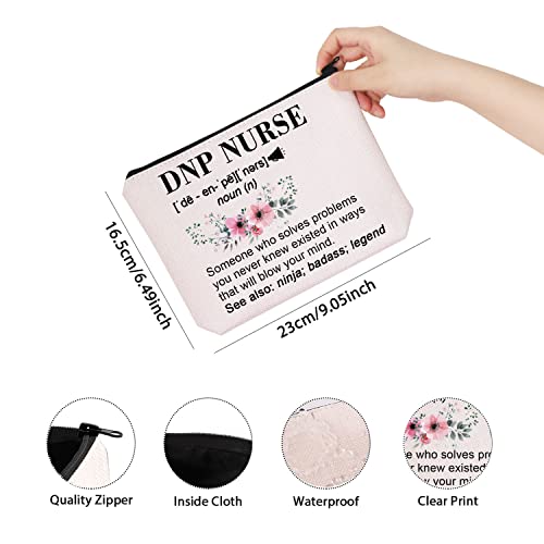 TSOTMO Doctor of Nursing Practice Gift Nursing Graduation Gift for DNP Zipper Pouch Makeup Bag (Solves DNP nurse)