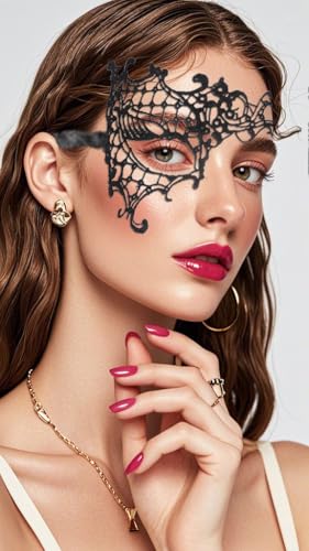Lace Masquerade Mask for Women | Venetian Costume Ball Mask